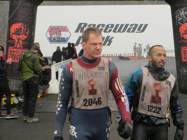 Matt at the finish line